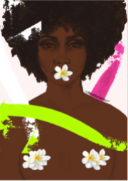 STILLNESS IN AFRICAN VIOLETS BY HONEY WILLIAMS (AFROTHERAPY PORTFOLIO)